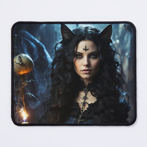 Item preview, Sorceress Black Cat, Magic Cat, Magic School for Cats designed and sold by MattCollinsShop.
