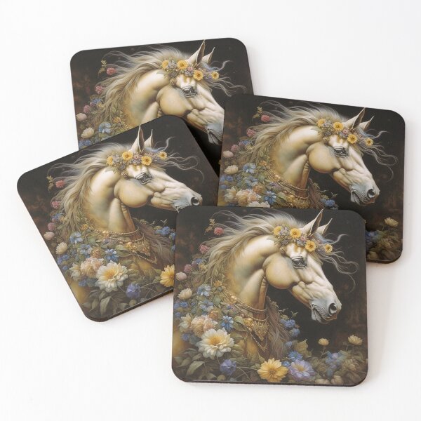 Item preview, Flower Bedecked Horse designed and sold by StonegateArt.