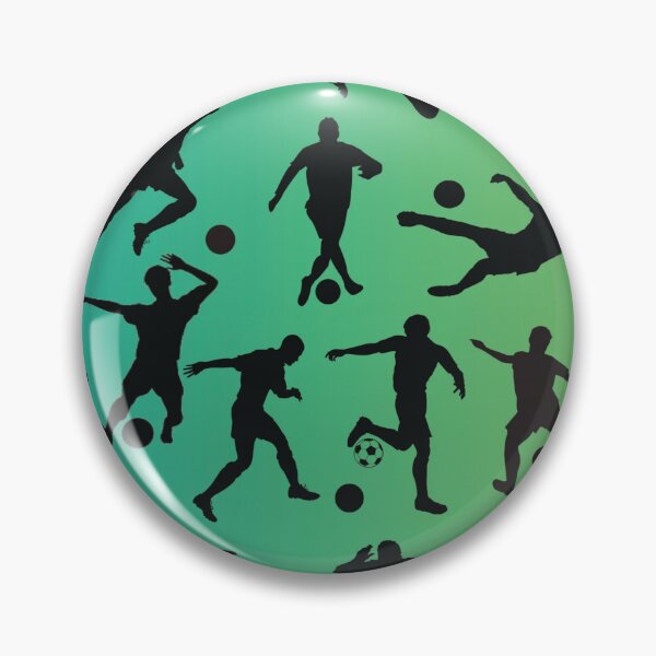 Item preview, Futebol Players Silhouette with Green Background designed and sold by PortugalGO.