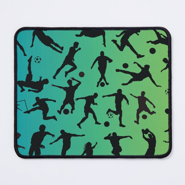 Item preview, Futebol Players Silhouette with Green Background designed and sold by PortugalGO.