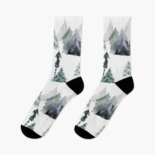 Item preview, Watercolor winter forest designed and sold by tapilipa.