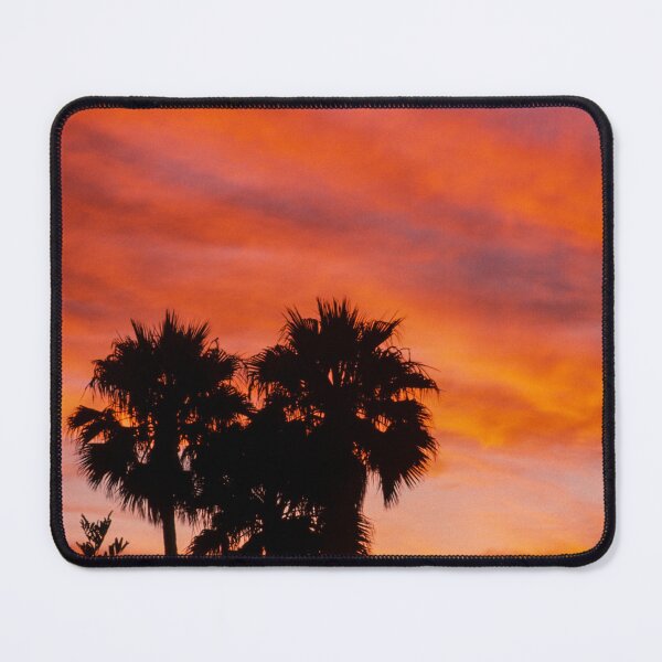 Item preview, Tropical Paradise, Palm Trees, Bright Orange Sunset Sky designed and sold by newburyboutique.