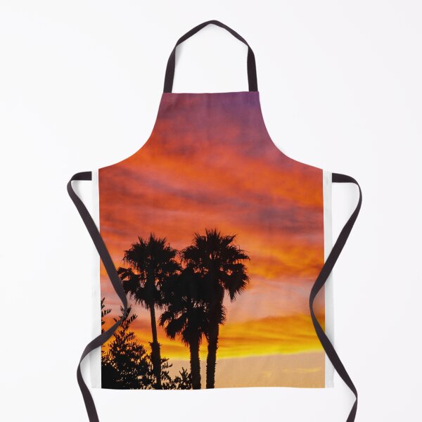 Item preview, Tropical Paradise, Palm Trees, Bright Orange Sunset Sky designed and sold by newburyboutique.