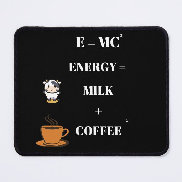 Item preview, E = MC Square - Milk - Coffee - Kawaii - Cow designed and sold by TheHappyK.