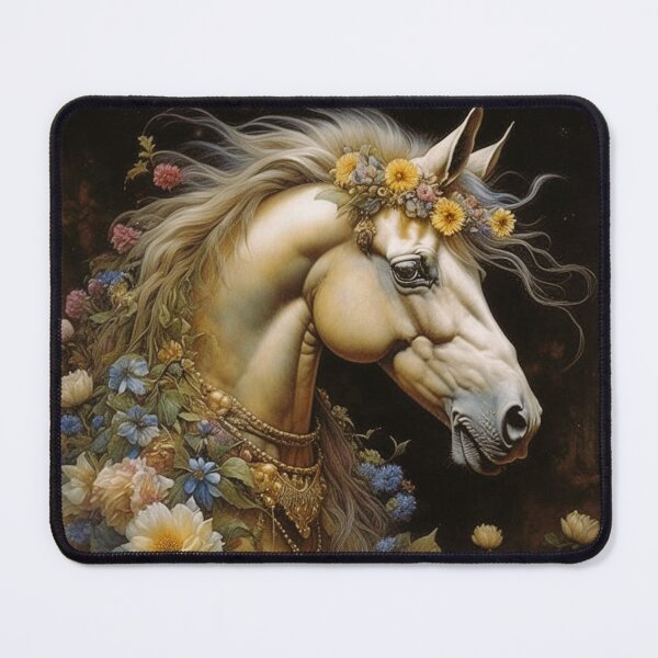 Item preview, Flower Bedecked Horse designed and sold by StonegateArt.