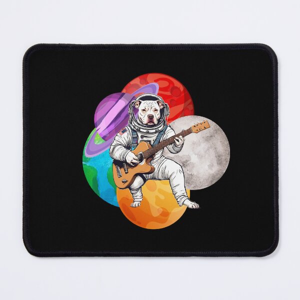 Item preview, GUITARIST ASTRONAUT DOG 2 – astronaut dog – space dog - cosmonaut dog- rock dog designed and sold by Musicians-world.