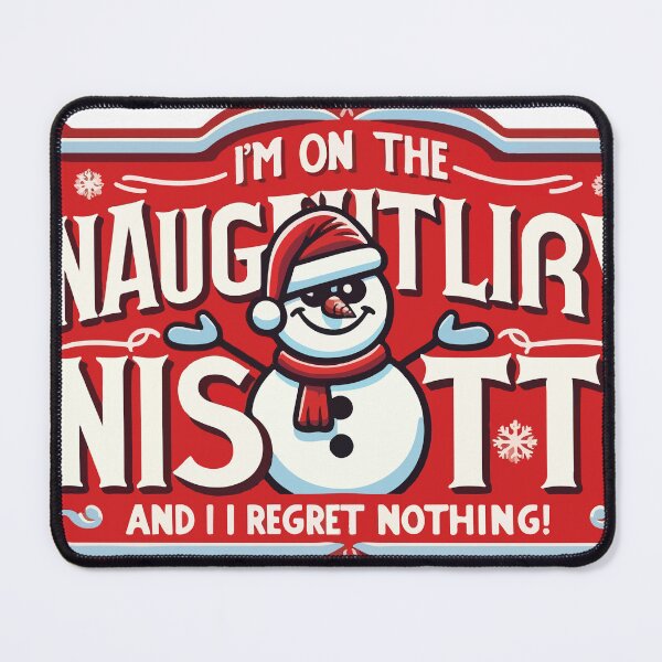 Item preview, "Cheeky Snowman Christmas Design - Embrace Your Naughty Side with Zero Regrets!" designed and sold by TechnoFutur.