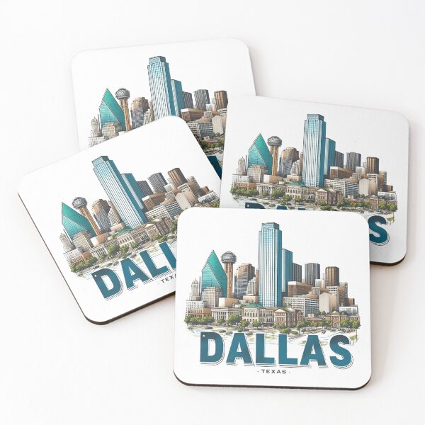 Item preview, Dallas Texas Watercolor Illustration designed and sold by PaintMeWorld.