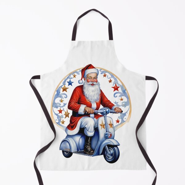 Item preview, Santas Starry Scooter Soiree designed and sold by Pixel Dome.