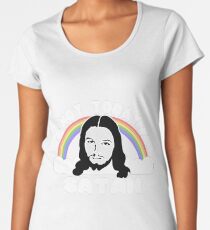 Not Today Satan Jesus Women's Premium T-Shirt