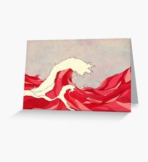Cherry Waves Greeting Card