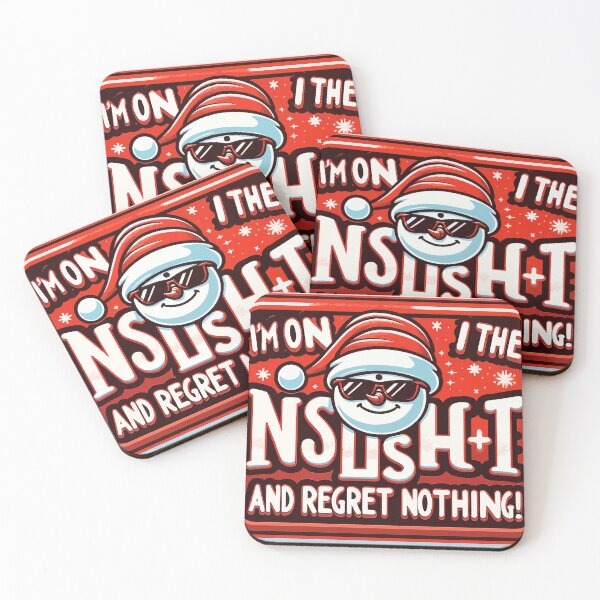 Item preview,  "Funky Snowman Christmas Badge - Flaunt Your Naughty List Status with Zero Regrets!" designed and sold by TechnoFutur.