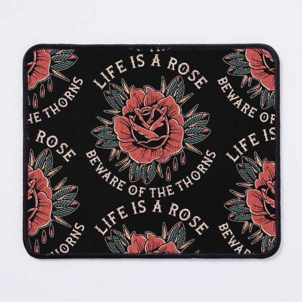 Item preview, Life is a Rose, Red Rose, Old School, Neo Traditional Style Tattoo designed and sold by Proverbial Wisdom Design.