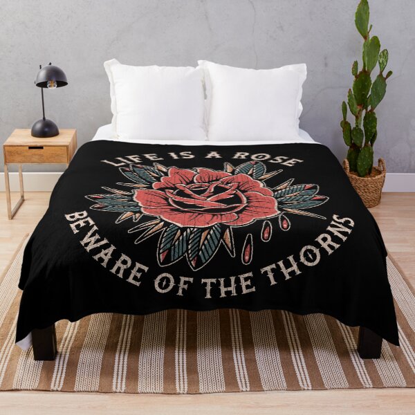 Item preview, Life is a Rose, Red Rose, Old School, Neo Traditional Style Tattoo designed and sold by Proverbial Wisdom Design.