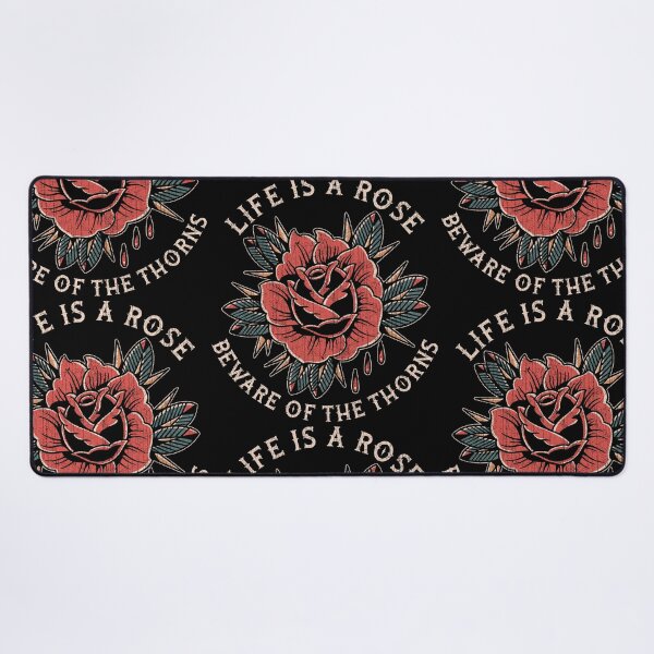 Item preview, Life is a Rose, Red Rose, Old School, Neo Traditional Style Tattoo designed and sold by Proverbial Wisdom Design.