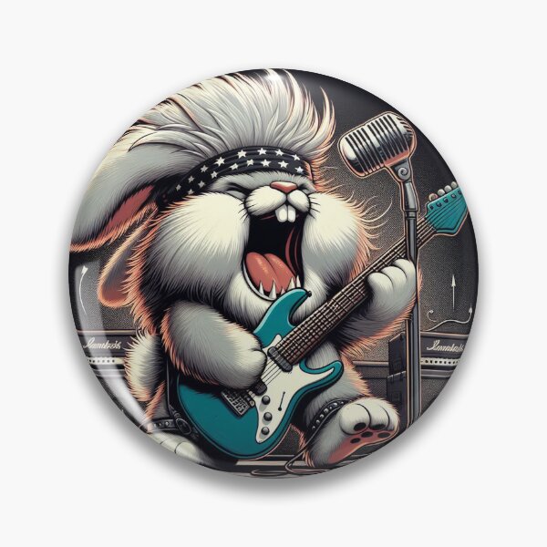 Item preview, rabbit playing guitar designed and sold by AxelBrook.