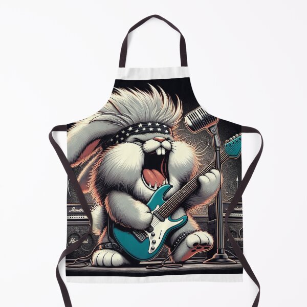 Item preview, rabbit playing guitar designed and sold by AxelBrook.