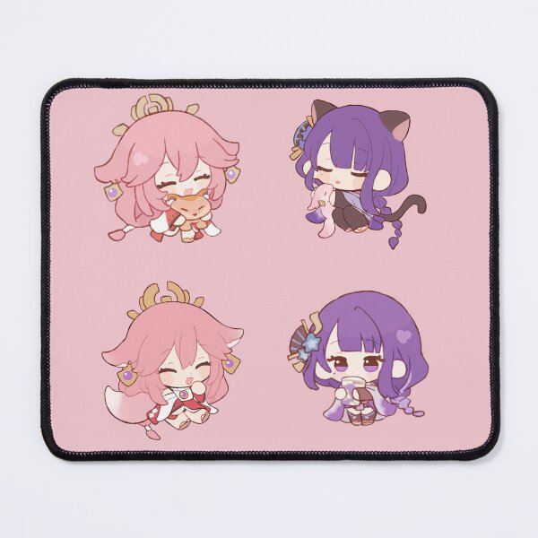 Item preview, Yae Miko Raiden Shogun Cute Chibi Kawaii - Genshin Impact designed and sold by Sara2806.