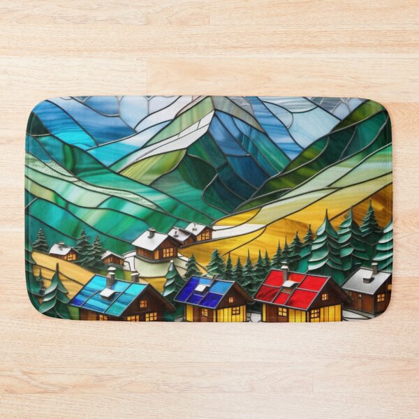Item preview, Alpine Valley Stained Glass Effect designed and sold by Culture2Design.