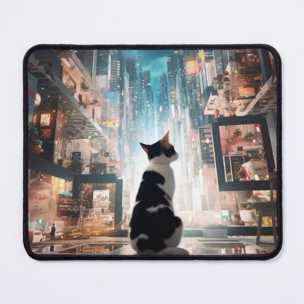 Item preview, cat in the city designed and sold by TIDALI-Prints.