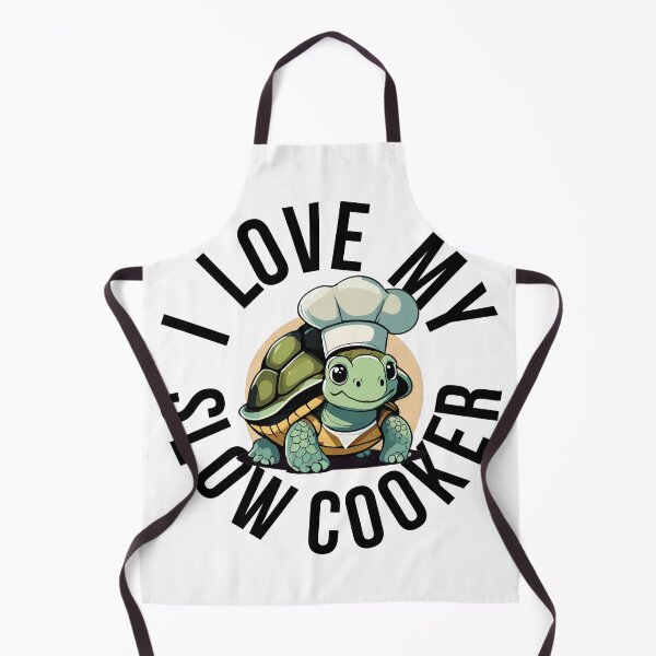 Item preview, I Love My Slow Cooker Tortoise designed and sold by bunchofroses.