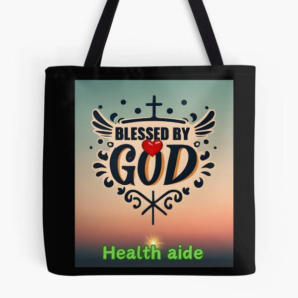 Item preview, BLESSED BY GOD  HEALTH AIDE designed and sold by carlos crane.