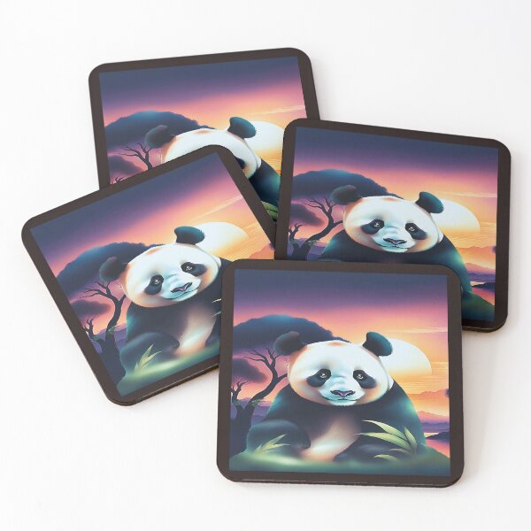 Item preview, Panda bear in a sunset designed and sold by RockyRambobo.