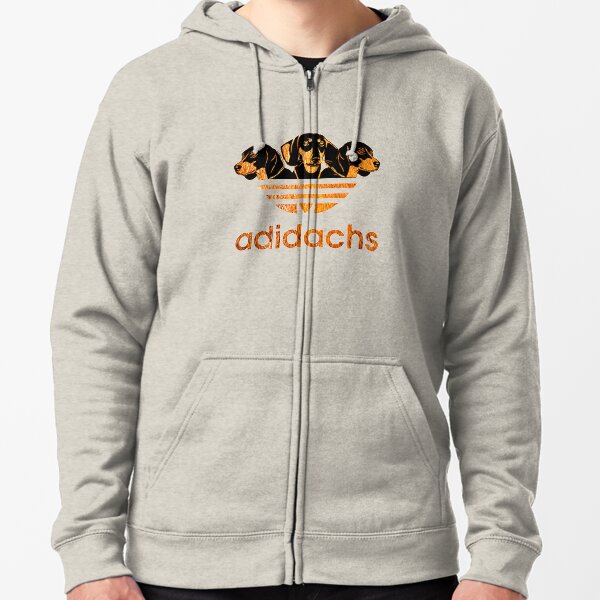 AdiDachshund Zipped Hoodie