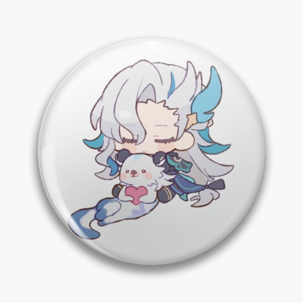 Item preview, Neuvillette chibi cute genshin impact otter designed and sold by Sara2806.