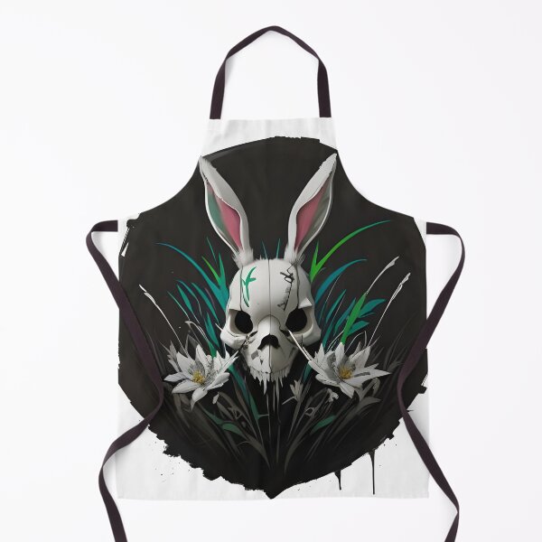 Item preview, Rabbit skull in the field designed and sold by manuluce.