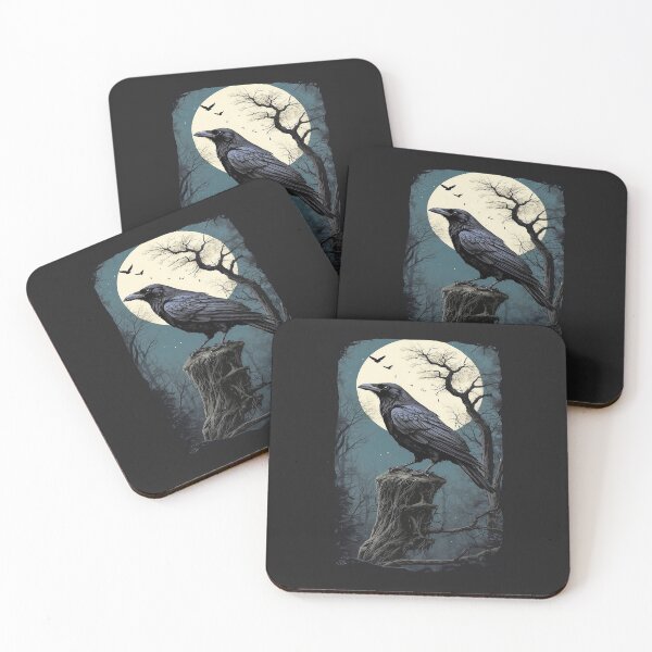 Item preview, Gothic dark raven and moonlight  designed and sold by erozzz.