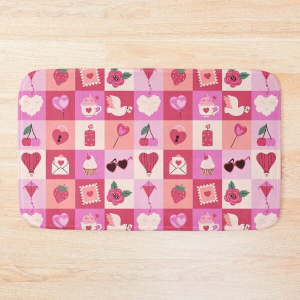 Item preview, Valentine's day items checkered pattern designed and sold by burbura.