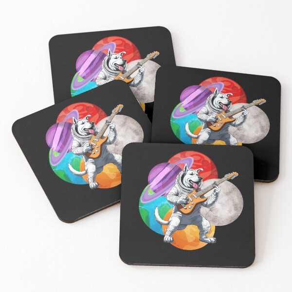 Item preview, GUITARIST ASTRONAUT DOG 5 – astronaut dog – space dog - cosmonaut dog- rock dog designed and sold by Musicians-world.