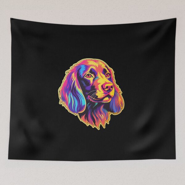 Item preview, Sussex Spaniel Neon Design designed and sold by CUTEDOGGIEZ.