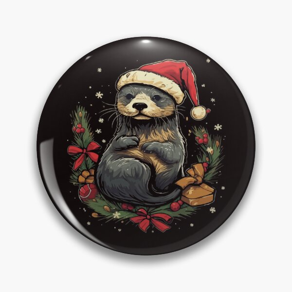Item preview, Christmas Otter designed and sold by creativellashop.