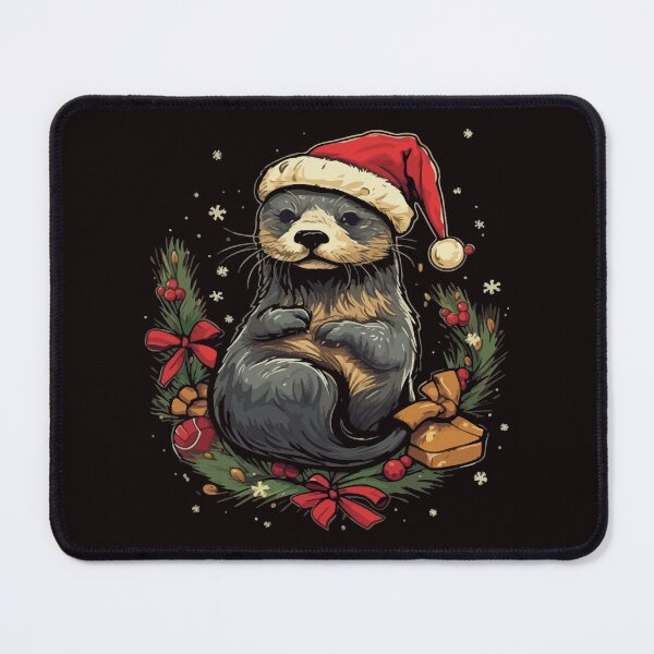 Item preview, Christmas Otter designed and sold by creativellashop.