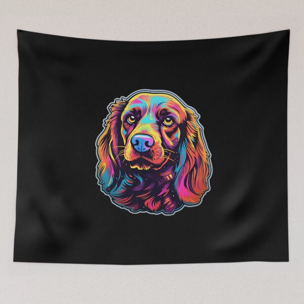 Item preview, Neon Sussex Spaniel designed and sold by CUTEDOGGIEZ.