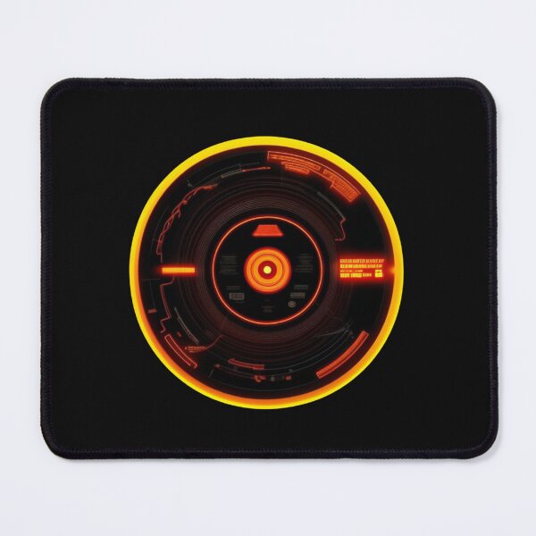 Item preview, Glow Record Orange Neon Music Store Vinyl designed and sold by musicgeniusart.