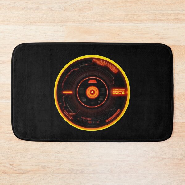 Item preview, Glow Record Orange Neon Music Store Vinyl designed and sold by musicgeniusart.