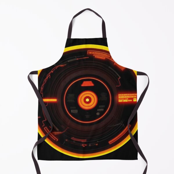 Item preview, Glow Record Orange Neon Music Store Vinyl designed and sold by musicgeniusart.