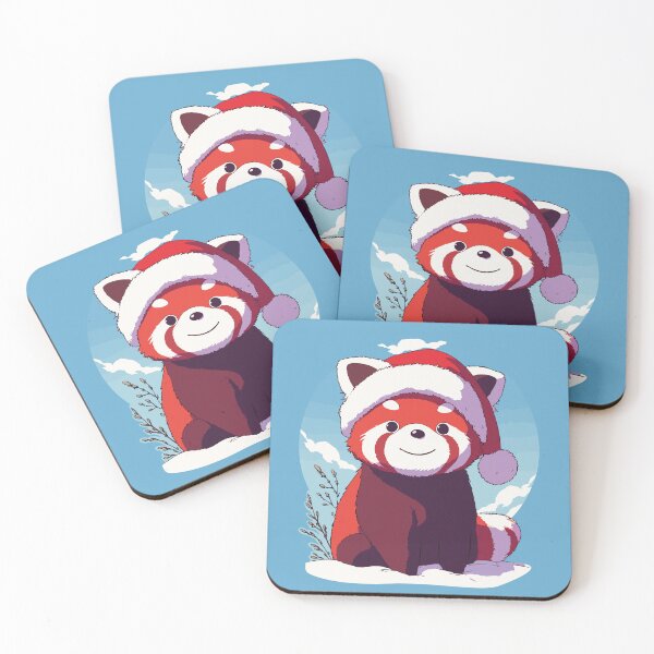 Item preview, red panda christmas designed and sold by Lunaire Designs.