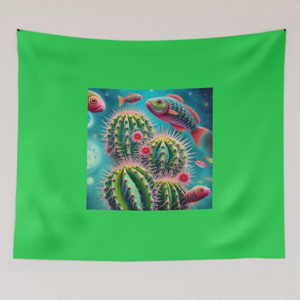 Item preview, cactus school fish scary dream designed and sold by Storiesforyou.