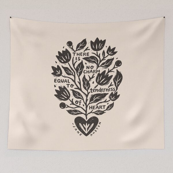 Item preview, Tenderness of Heart Jane Austen Quote designed and sold by ohjessmarie.