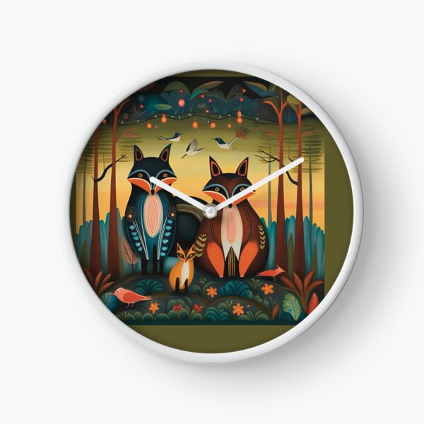 Item preview, Twilight in the forest, fox family designed and sold by Liz Loasby.