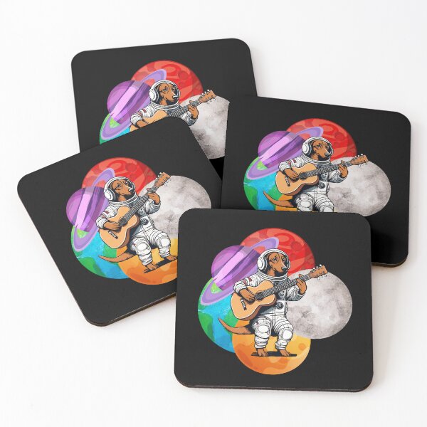 Item preview, GUITARIST ASTRONAUT DOG 6 – astronaut dog – space dog - cosmonaut dog- rock dog designed and sold by Musicians-world.