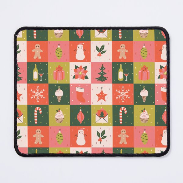 Item preview, Christmas items checkered pattern designed and sold by burbura.