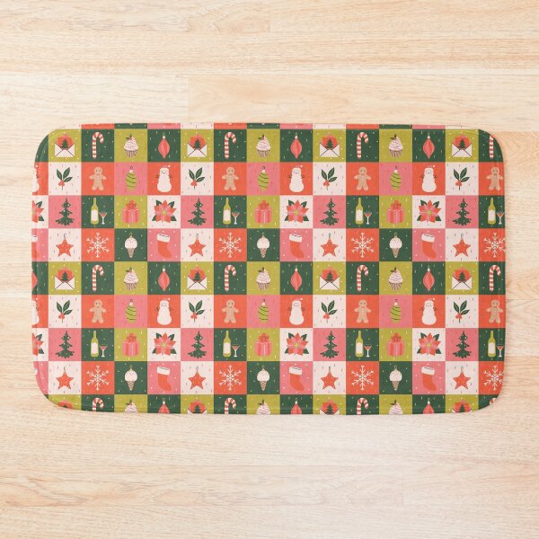 Item preview, Christmas items  checkered pattern designed and sold by burbura.