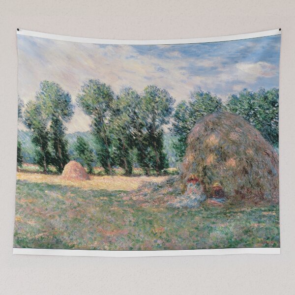 Artikelvorschau, 54.Heuhaufen von Claude Monet 1885 entworfen und verkauft von Suzana Djordjevic.