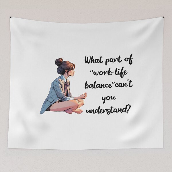 Item preview, Work-Life Balance Girl designed and sold by 4TeeToo.