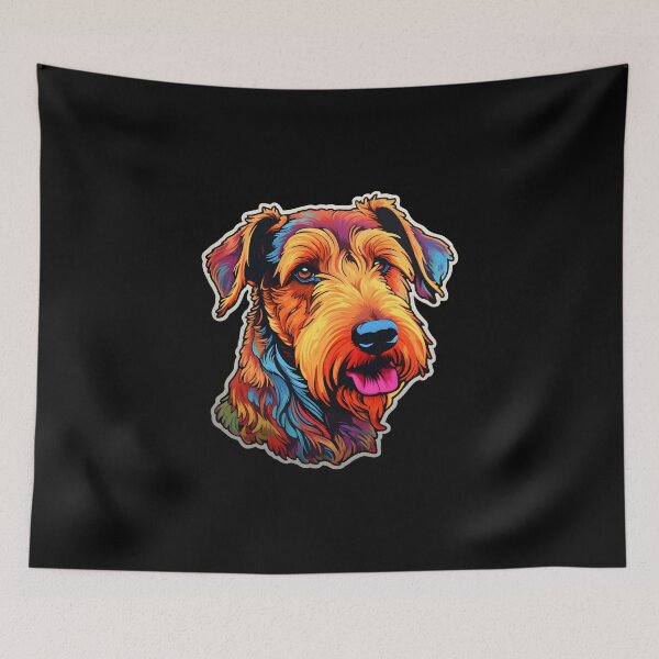 Item preview, Neon Welsh Terrier designed and sold by CUTEDOGGIEZ.